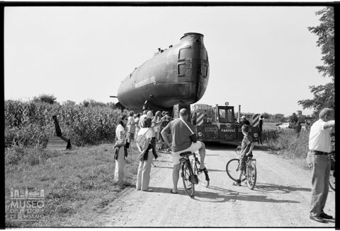 Il sommergibile Enrico Toti in sosta a Corte Madama