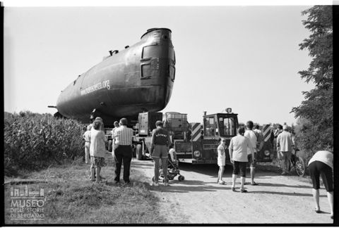 Il sommergibile Enrico Toti in sosta a Corte Madama