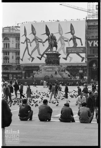 La piazza del Duomo a Milano