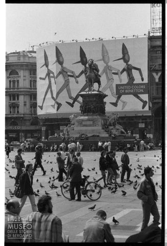 La piazza del Duomo a Milano