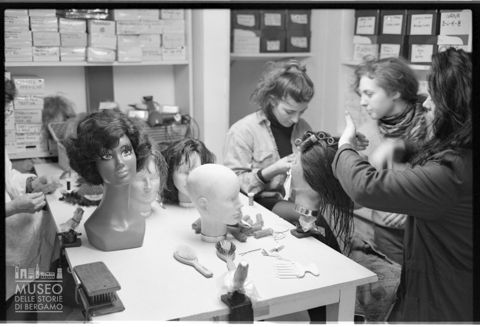 Un negozio di parrucche di Milano