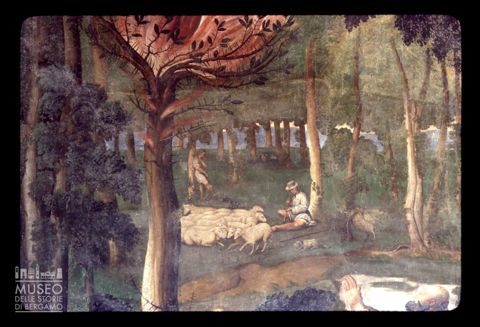 Particolare delle Storie di Mosè nel Palazzo Roverella ad Ascoli Piceno