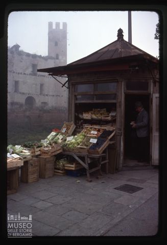 Un chiosco di ortaggi a Montagnana