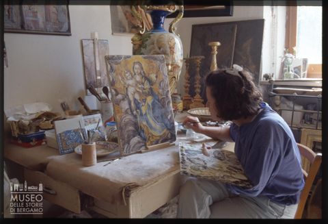 Una bottega di restauro a Urbania