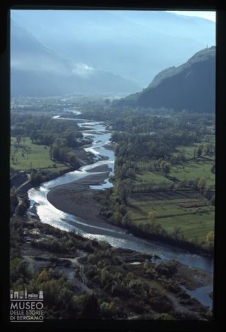 Il fiume Adda in Valtellina