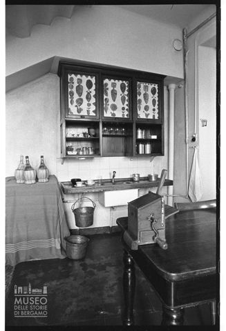 Interno di una cucina a Caravaggio