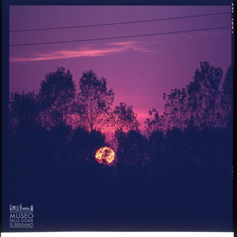 Tramonto nella Bassa Bergamasca