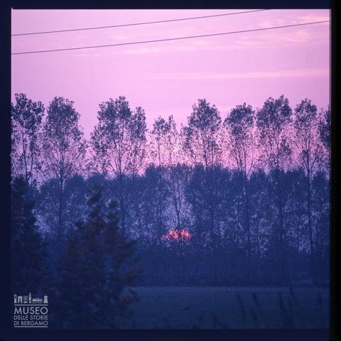 Tramonto nella Bassa Bergamasca