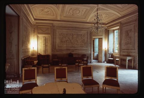 Il Salone delle Grisaglie nella Villa Manzoni a Lecco