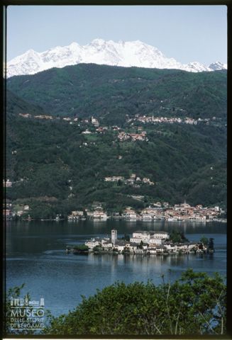 Veduta del Lago d'Orta e del Monte Rosa