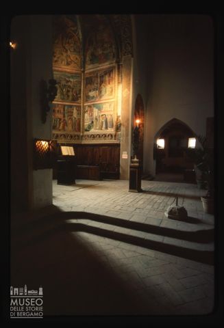 L'interno della chiesa di San Francesco a Montefalco