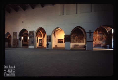 L'interno della chiesa di San Francesco a Montefalco