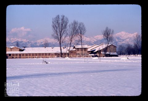 Paesaggio innevato a Rivolta d'Adda