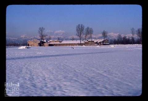 Paesaggio innevato a Rivolta d'Adda