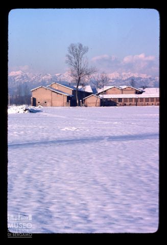 Paesaggio innevato a Rivolta d'Adda