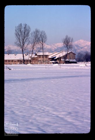 Paesaggio innevato a Rivolta d'Adda