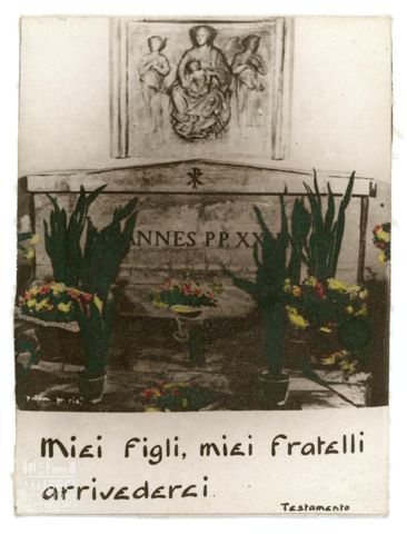 Riproduzione della tomba di papa Giovanni XXIII