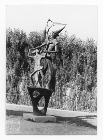 Statua in bronzo raffigurante Pinocchio