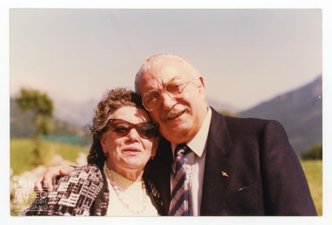 Nicola Burgarella con la moglie Maria Pesenti