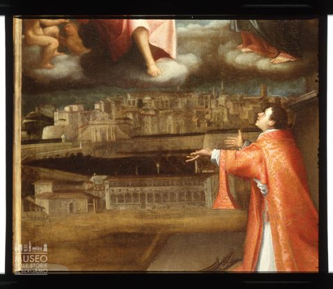 San Vincenzo con la Madonna e il Cristo