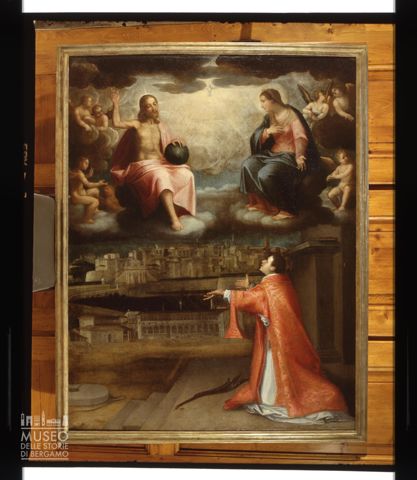 San Vincenzo con la Madonna e il Cristo