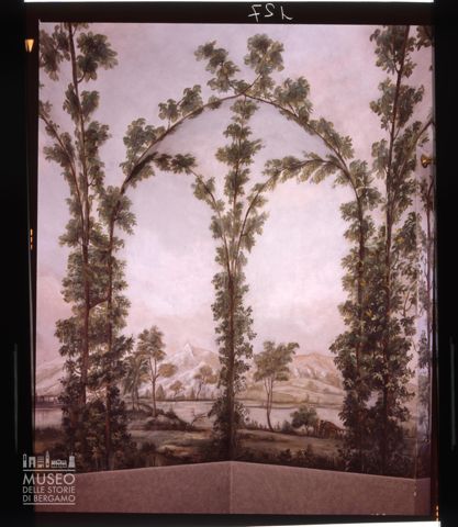 Affresco nel castello di Clanezzo