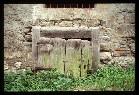 Particolare dell'edificio del maglio di Clanezzo