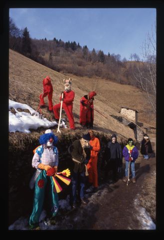 Maschere di carnevale a Valtorta