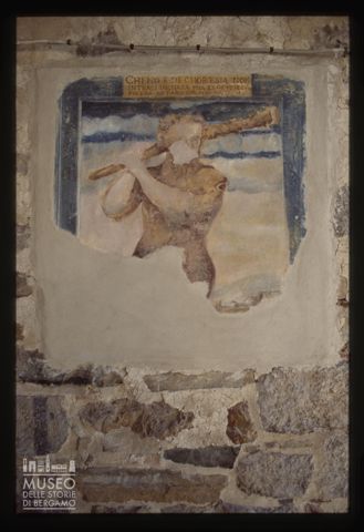 Dipinto sulla Casa Museo di Arlecchino a Oneta