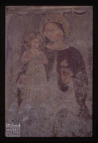 Particolare di un affresco nella chiesa del Corpus Domini a Cornalita