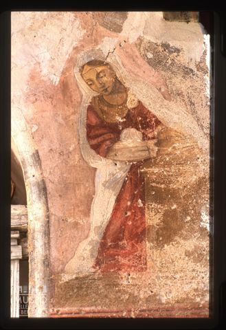 Affresco esterno della Cappella Calvi