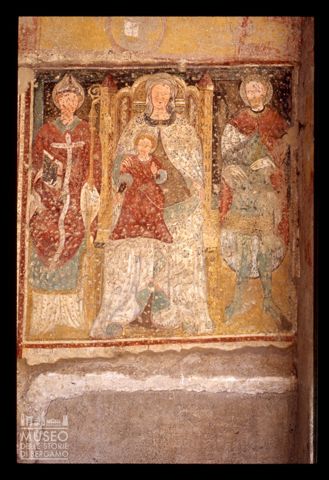 Affresco nella chiesa parrocchiale di Averara