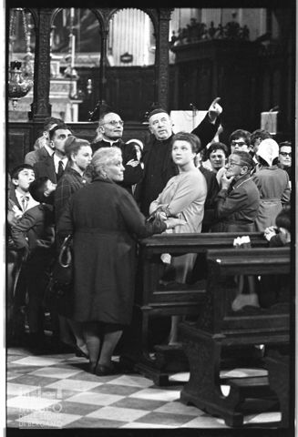 Gruppo di turisti in Santa Maria Maggiore