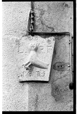 Lapide scultorea a Locatello in Valle Imagna