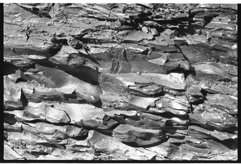 Particolare di una cava di pietra