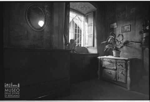 Veduta d'interno di palazzo signorile in Valle Imagna