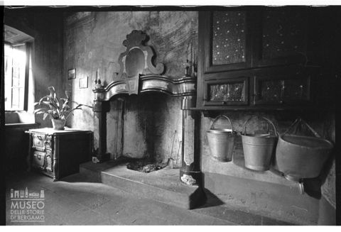 Veduta di interno di Casa Quarenghi a Rota Fuori