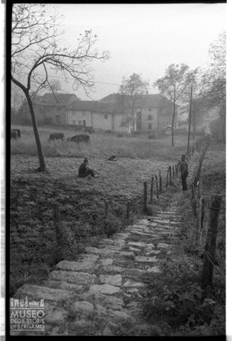 Vita contadina in località Bonanome in Valle Imagna