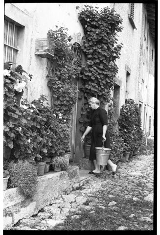 Scena di vita quotidiana in Val Gandino