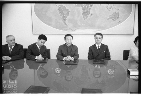 Conferenza stampa con Shen Ping e Vittorino Colombo