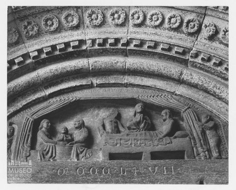 Santa Maria Maggiore: lunetta del portalino settentrionale