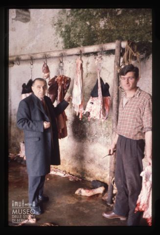 Liborio Bonifacio in un macello