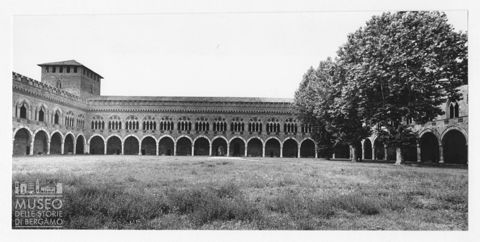 Veduta della corte interna del Castello Visconteo di Pavia