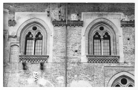 Facciata esterna del Castello Visconteo di Pavia
