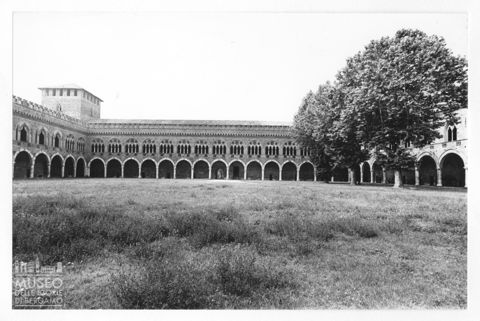 Veduta della corte interna del Castello Visconteo di Pavia