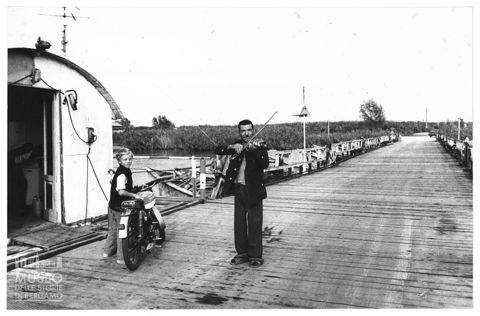 Delta del Po, il ponte di barche di Gorino Veneto