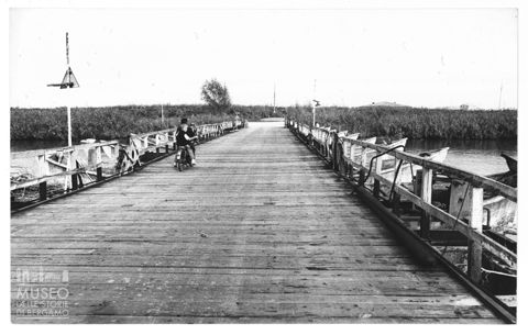 Delta del Po, il ponte di barche di Gorino Veneto
