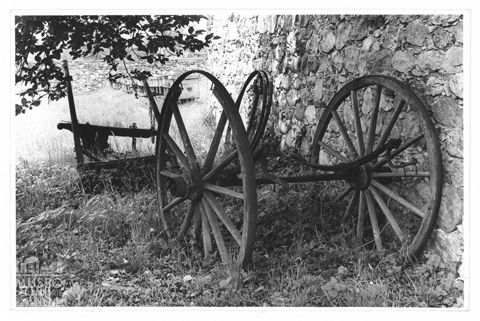Ruote di un carro rurale