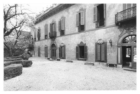 Facciata nord ovest di Palazzo Nuovo nel Castello di Brignano