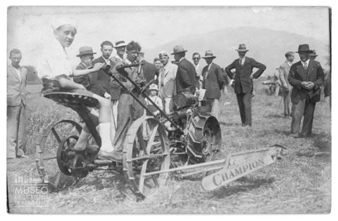 Persone in un campo